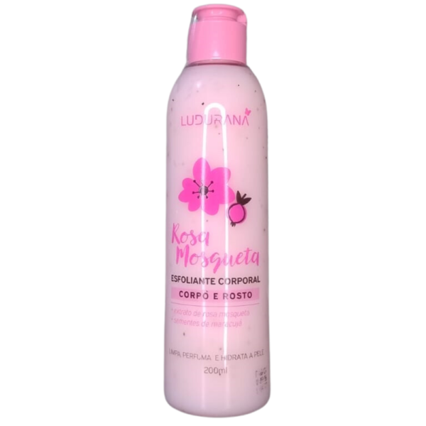 Esfoliante Corpo e Rosto Rosa Mosqueta - Ludurana