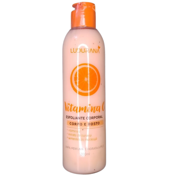 Esfoliante Corpo e Rosto Vitamina C - Ludurana