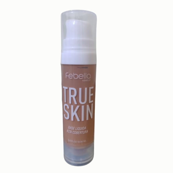 Base Liquida Alta Cobertura True Skin - Febella
